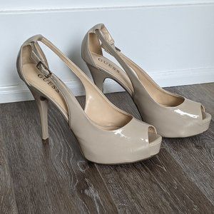 Guess Nude platform heels